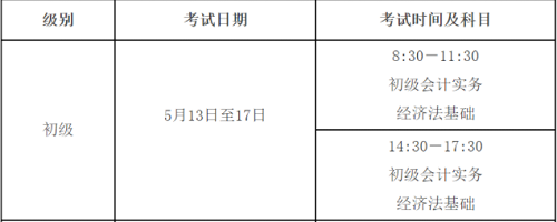 湖南省初級資格考試于2023年5月13日至17日進行,共10個批次